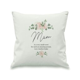 Rackhams Personalised Floral Cushion - thumbnail 1