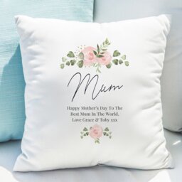 Rackhams Personalised Floral Cushion - thumbnail 2