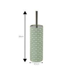 Rackhams Mosaica Pistachio Green Toilet Brush & Holder - thumbnail 2