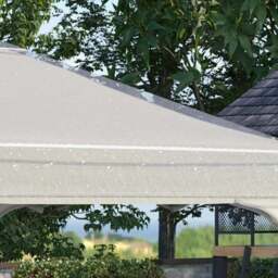 Rackhams 3 x 3 (m) Gazebo Protective Cover, Waterproof Transparent Gazebo Replacement Canopy Cover Top for Canopy and Tent - Clear - thumbnail 6