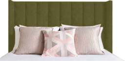 Rackhams Poppy Kingsize Headboard - Olive - Olive - thumbnail 2