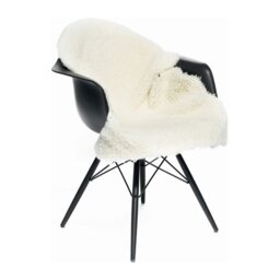 Rackhams New Zealand Sheepskin - Short Curly Wool - Rug 115 cm - Ivory
