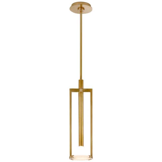 Rackhams Melange Small Floating Disc Pendant Light - Antique Barnished Brass - image 1