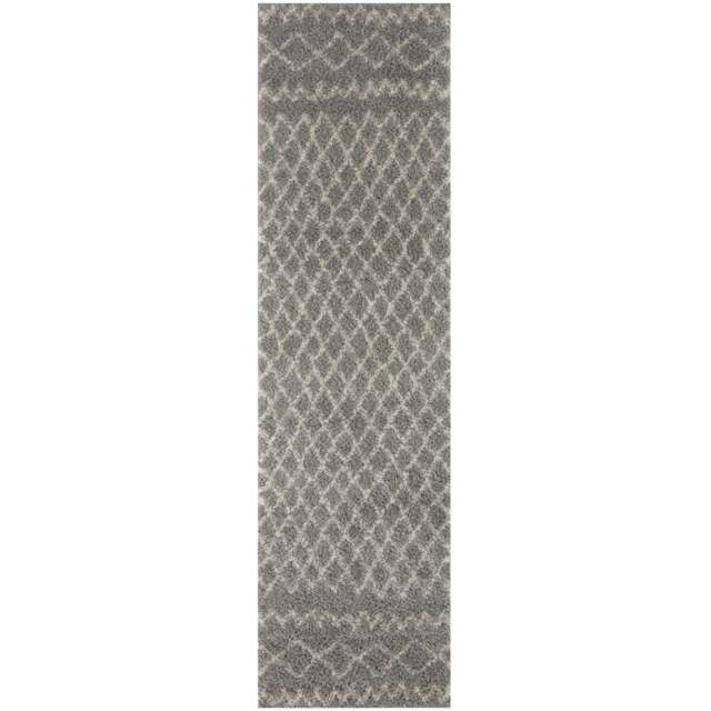 Rackhams Moroccan Grey Shaggy Rug - 910 - 80X300 cm - image 1