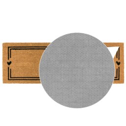 Rackhams Eco-Friendly Latex Backed Coir Entrance Doormat Runner, 40x120cm - Home Hearts - 1 - Brown - thumbnail 6