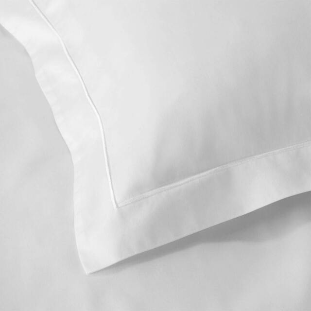 Rackhams White 600 Thread Count Egyptian Cotton Pillowcases - Standard - 4 Pack - Oxford - image 1