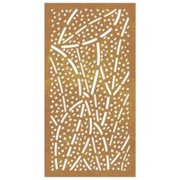 Rackhams Garden Wall Decoration 105x55 cm Corten Steel Leaf Design - thumbnail 4