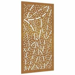 Rackhams Garden Wall Decoration 105x55 cm Corten Steel Leaf Design - thumbnail 2
