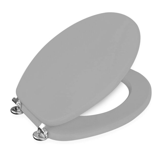 Rackhams Oxford Grey Wooden Toilet Seat - image 1