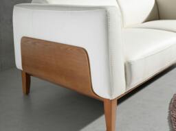 Rackhams White leather sofa 6115/6118 - 159 x 92 x 77 - 2 - thumbnail 5