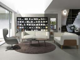 Rackhams White leather sofa 6115/6118 - 159 x 92 x 77 - 2 - thumbnail 4