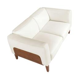Rackhams White leather sofa 6115/6118 - 159 x 92 x 77 - 2 - thumbnail 6