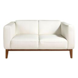 Rackhams White leather sofa 6115/6118 - 159 x 92 x 77 - 2 - thumbnail 3
