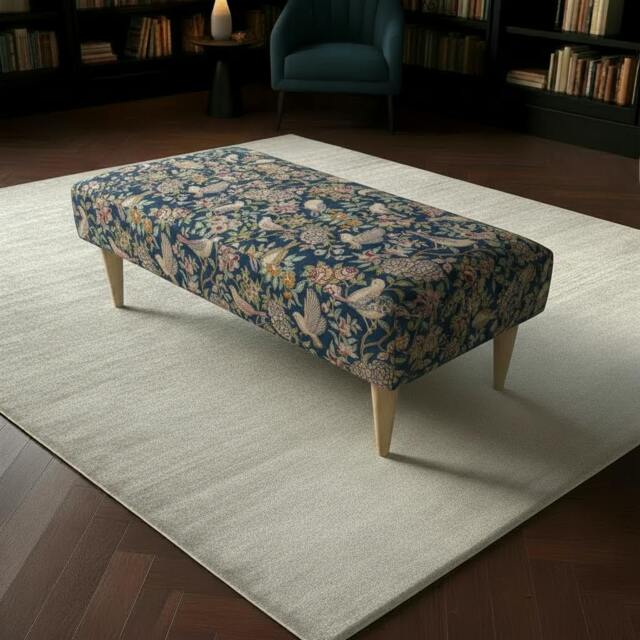 Rackhams Bespoke Stitched Design Ottoman Footstool for Living Room - 50 x 30 Inches (127 x 76cm) - image 1