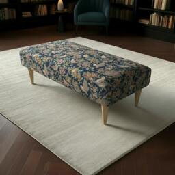 Rackhams Bespoke Stitched Design Ottoman Footstool for Living Room - 50 x 30 Inches (127 x 76cm) - thumbnail 1