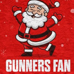 Rackhams Santa is a Gooners Football Fan - Luxury Fleece Blanket 150cm X 150cm - thumbnail 3
