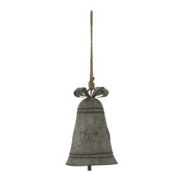 Rackhams Rustic Bell Christmas Hanging Decoration - Silver - Silver - 18cm x 10cm x 10cm - 100% Mixed - thumbnail 1