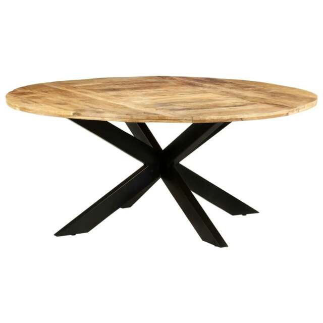 Rackhams Dining Table Round 175x75 cm Rough Mango Wood