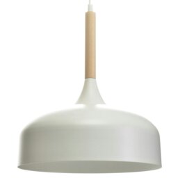 Rackhams Taylor Hand Made pendant Lamp In Black With Natural Wood Detail Scandi Style - thumbnail 6
