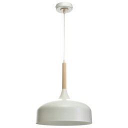 Rackhams Taylor Hand Made pendant Lamp In Black With Natural Wood Detail Scandi Style - thumbnail 2