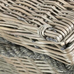 Rackhams 58cm Antique Wash Wicker Storage Basket - thumbnail 5