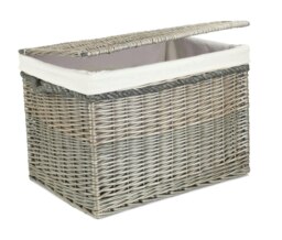 Rackhams 58cm Antique Wash Wicker Storage Basket - thumbnail 6