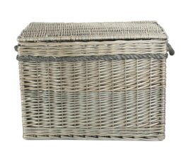 Rackhams 58cm Antique Wash Wicker Storage Basket - thumbnail 3