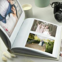 Rackhams Personalised Gold Heart Couples Square Photo Album - h22.5 x w22.5 x d3cm - thumbnail 5