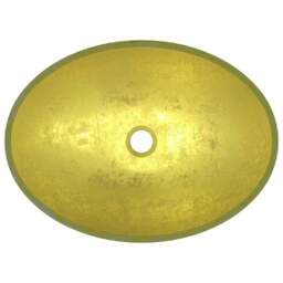 Rackhams Basin Glass 50x37x14 cm Gold - thumbnail 5