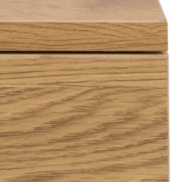 Rackhams Avignon Square Bedside Table with 1 Drawer in Oak - Neutral - Manufactured wood - 1 - thumbnail 6