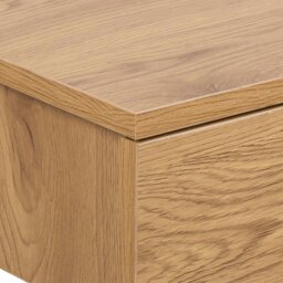 Rackhams Avignon Square Bedside Table with 1 Drawer in Oak - Neutral - Manufactured wood - 1 - thumbnail 5