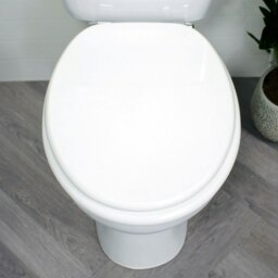 Rackhams Oxford White Wooden Toilet Seat - thumbnail 2