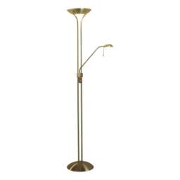 Rackhams Poppy mother and child floor lamp antique brass