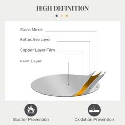 Rackhams Abstract Metal Wire Wall Mirror, with Accessories - Silver - thumbnail 6