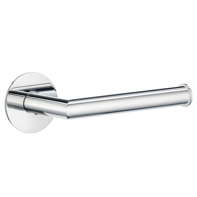 Rackhams Polished Chrome Self Adhesive Wall Mounted Toilet Roll Holder