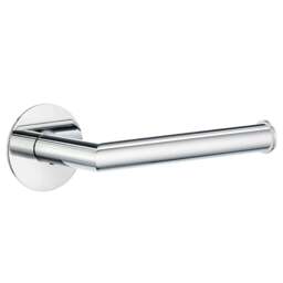Rackhams Polished Chrome Self Adhesive Wall Mounted Toilet Roll Holder