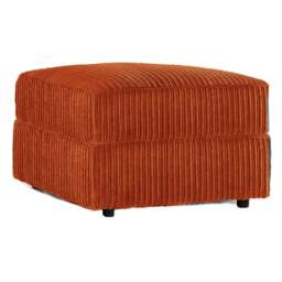 Rackhams Luxor / Ferguson / Delta Jumbo Cord Footstool - Orange
