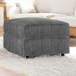 Rackhams Luxor / Ferguson / Delta Jumbo Cord Footstool - Orange - thumbnail 2