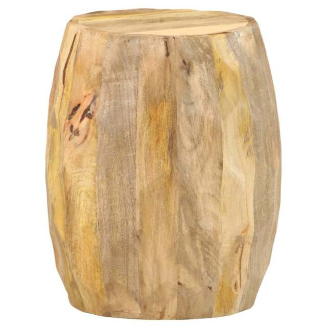 Rackhams Drum Stool Solid Mango Wood