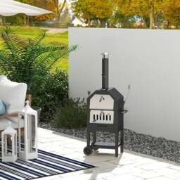 Rackhams Charcoal Tall Ovan Pizza Maker BBQ Grill Outdoor Picnic w/ Thermometer