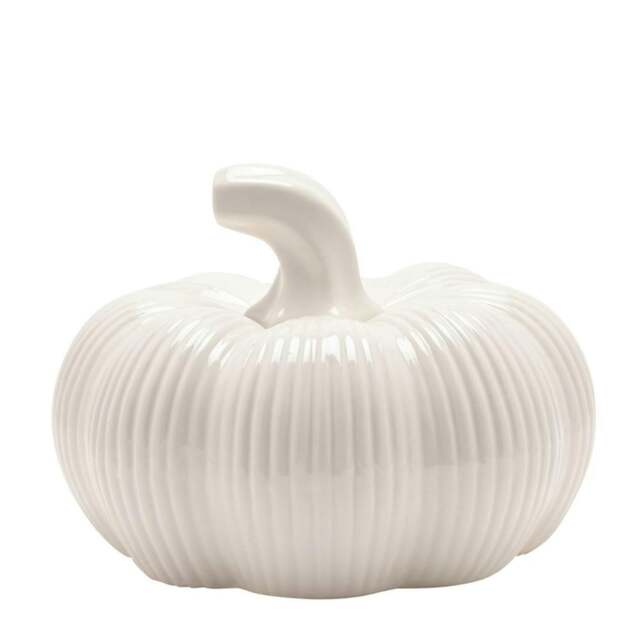 Rackhams White Pumpkin Ornament - image 1