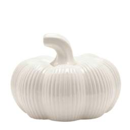 Rackhams White Pumpkin Ornament - thumbnail 1