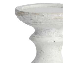 Rackhams Stone Effect Candle Holder - Cream - Cream - 20cm x 10cm x 10cm - 100% Mixed - thumbnail 2