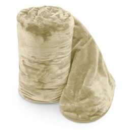 Rackhams Faux Mink Thick Heavy Blanket - 150cm x 200cm - Navy - thumbnail 6