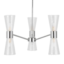 Rackhams HERRERA 6 LIGHT POLISHED CHROME PENDANT CEILING LIGHT - thumbnail 2