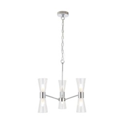 Rackhams HERRERA 6 LIGHT POLISHED CHROME PENDANT CEILING LIGHT - thumbnail 5