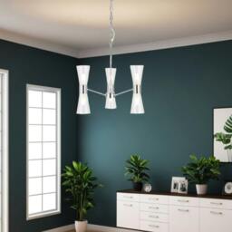 Rackhams HERRERA 6 LIGHT POLISHED CHROME PENDANT CEILING LIGHT - thumbnail 1