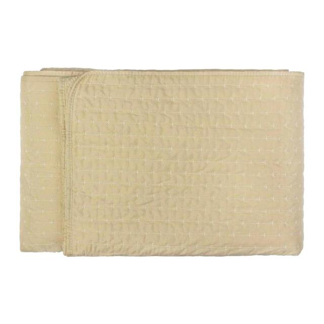 Rackhams Henley Pin-cord Bedspread - Champagne - 235cm x 23cm - Champagne - 100% Mixed - image 1