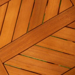 Rackhams 73 x 45cm Outdoor Kapalua Wooden Slatted Garden Side Table - thumbnail 5
