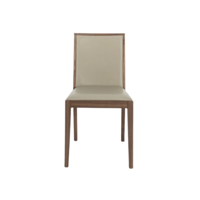 Rackhams Lotus Dining Chair - Walnut and stone - Pack of 2 - Walnut and stone - image 1